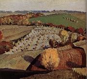 Grant Wood Landscape painting